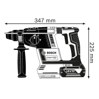 Second image of GBH 18V-26 akumulatorski elektro-pneumatski čekić / bušilica 2x6,0 Ah (0611909003) (Bosch)