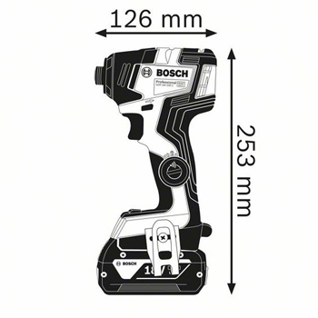 Second image of Akumulatorski udarni odvrtač GDX 18V-200C Professional (06019G4204) (Bosch)
