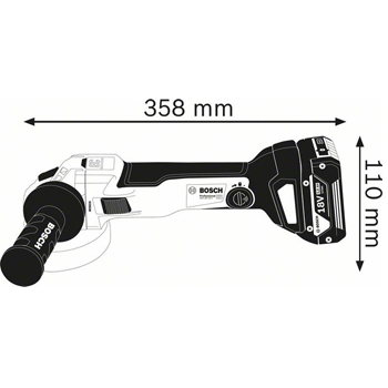 Second image of Akumulatorska ugaona brusilica Solo GWS 18V-10 SC; 150mm; bez baterije i punjača (06019G350B) (Bosch)