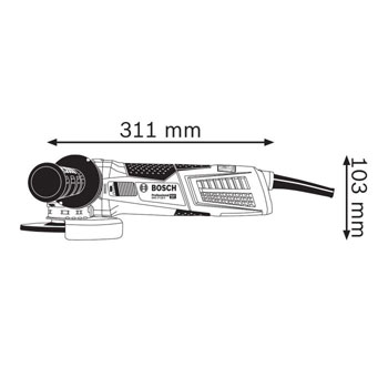 Second image of Ugaona brusilica mala GWX 17-125 S X-Lock (06017C4002) (Bosch)