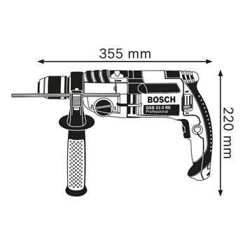 Second image of Vibraciona bušilica GSB 21-2 RE (060119C600) (Bosch)