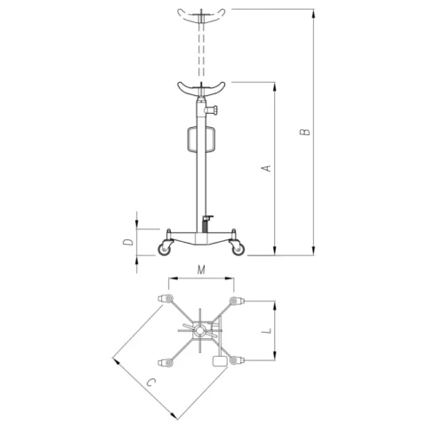 Second image of Dizalica za menjače 1.5t dva cilindra (Werther)