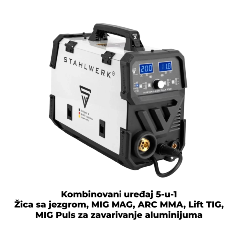 Second image of Aparat za zavarivanje 5 u 1, MIG MAG 200 PULSE PRO SYNERGIC (STAHLWERK)