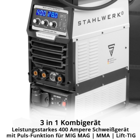 Second image of Industrijski aparat za zavarivanje 4 u 1, MIG MAG 400 DIGITAL PRO PLUS (STAHLWERK)