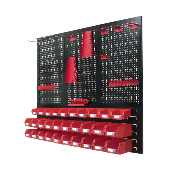 Panel za alat komplet sa kukama i kutijama (redats)