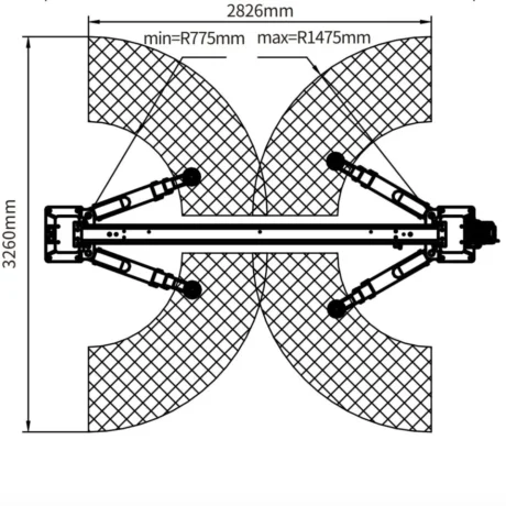 Second image of Dvostubna dizalica 4.5t prag gore (Balanshi)